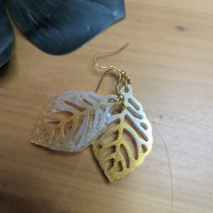 Boucle d’oreille Feuille