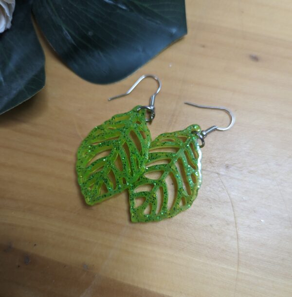Boucle d'oreille Feuille – Image 4